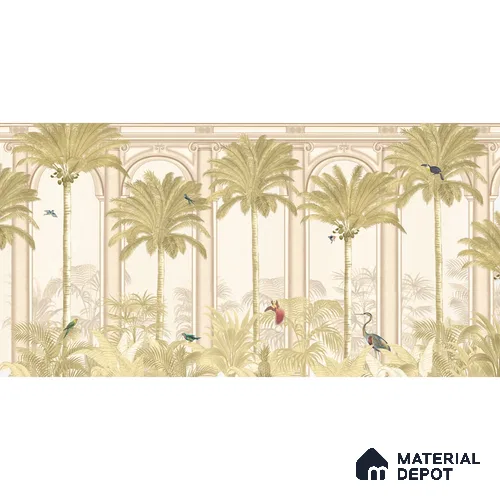 Malang, Tropical Theme Wallpaper for Walls Sukoon Series Handmade Tropical Design (Customised Size Wallpaper)