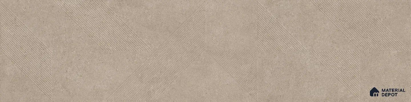 TL 01236 B Manor Brown Spiga 1200x300 mm GVT Cement Look Tile - 9 mm (Sample)