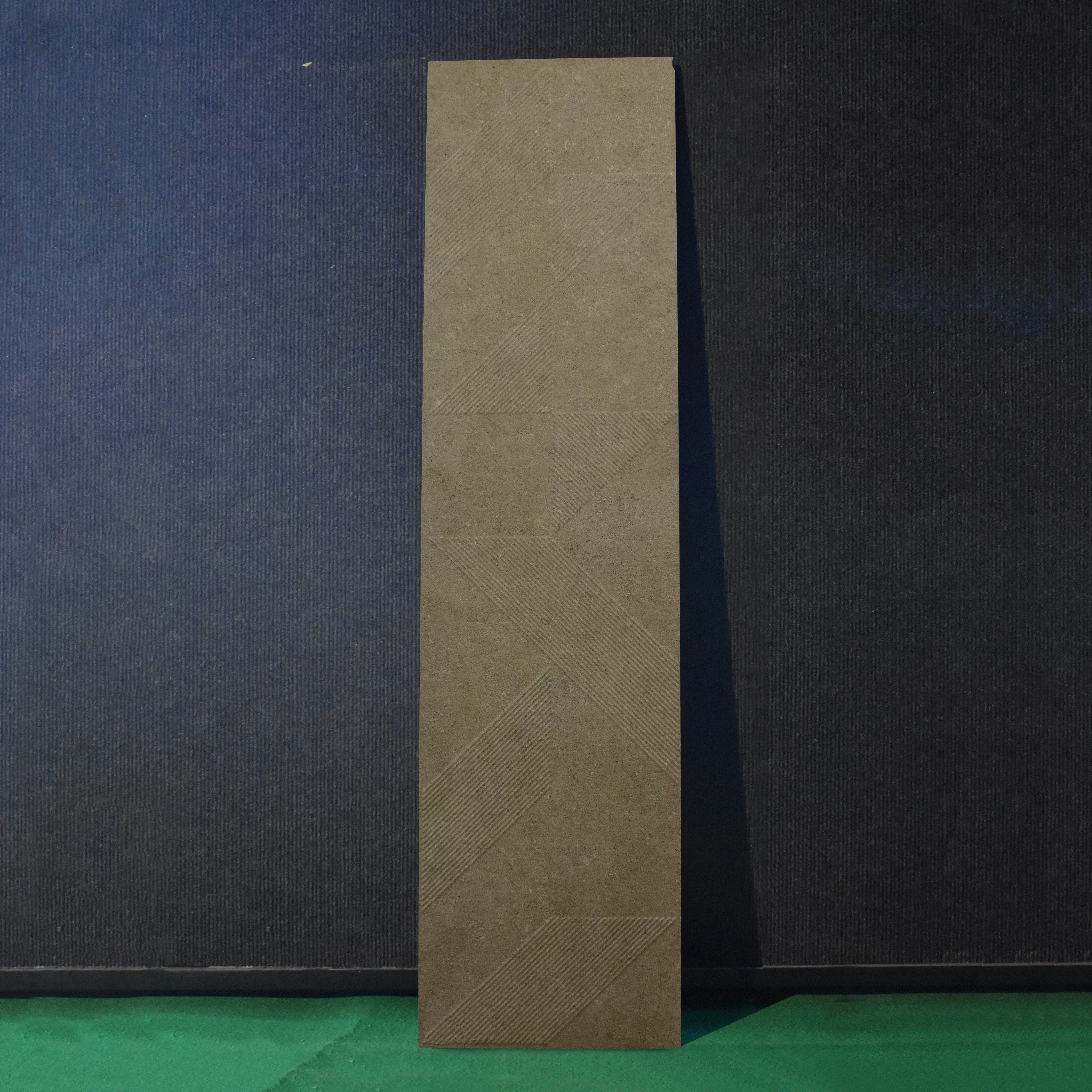 TL 01236 B Manor Brown Spiga 1200x300 mm GVT Cement Look Tile - 9 mm (Sample)