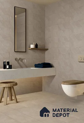 TL 01236 B Manor Brown Spiga 1200x300 mm GVT Cement Look Tile - 9 mm (Sample)