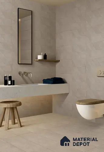 TL 01236 B Manor Brown Spiga 1200x300 mm GVT Cement Look Tile - 9 mm