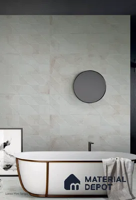 TL 02143 A Lassa Mint Spiga 1200 x 300 mm GVT Matte Finish Cement Look Tile - 9 mm (Sample)