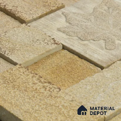 WL 00107 Maple 300 x 300 mm Natural Stone Wall Cladding |  Stone is a Natural Product, Please Expect Variation in Shades