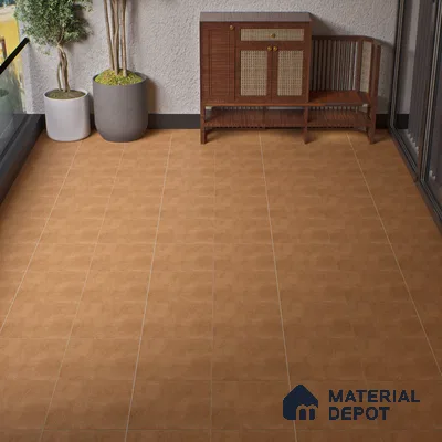 Parking Floor Tile TL 07576 Maple Dust | 16 x 16 inch | Anti Slip Matte Finish Heavy Duty Vitrified Tile - 12 mm | Suitable For High Traffic Areas, Bathroom, Balcony | Pattern Alignment May Vary | 2-3 mm Spacer is Mandatory