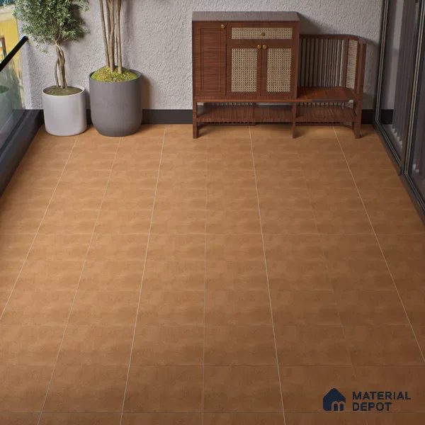 Parking Floor Tile TL 07576 Maple Dust | 16 x 16 inch | Anti Slip Matte Finish Heavy Duty Vitrified Tile - 12 mm | Suitable For High Traffic Areas, Bathroom, Balcony | Pattern Alignment May Vary | 2-3 mm Spacer is Mandatory