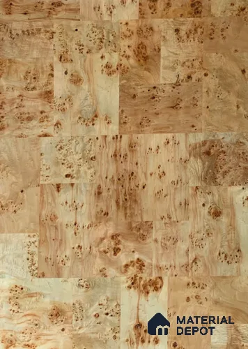Mappa Burls Box 2440x1220 mm Silicon Natural Veneer - 3.7 mm