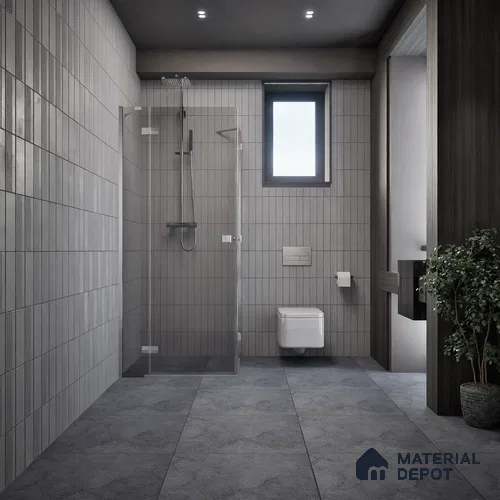 Marble Floor Tile TL 06315 Orio Gris 2 ft x 2 ft Vitrified Matte Finish - 9 mm | Suitable for Living Room, Bedroom, Bathroom