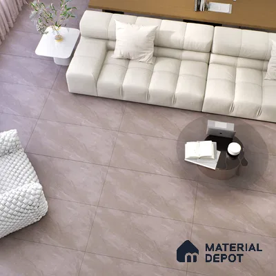 Marble Floor & Wall Tile TL 07098 B Froges Grey 4 ft x 2 ft Matte Finish Vitrified Tile - 9 mm | 4 Random Design | Suitable For living Room, Bedroom, Bathroom (Sample)