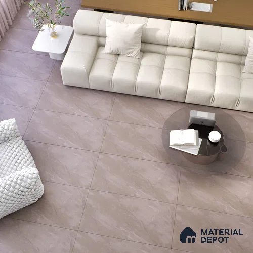 Marble Floor & Wall Tile TL 07098 B Froges Grey 4 ft x 2 ft Matte Finish Vitrified Tile - 9 mm | 4 Random Design | Suitable For living Room, Bedroom, Bathroom | Random Designs