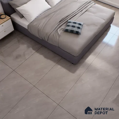 Marble Floor & Wall Tile TL 07098 Froges Grey 4 ft x 2 ft Glossy Finish Vitrified Tile - 9 mm | 3 Random Design | Suitable For living Room, Bedroom, Bathroom | Random Designs