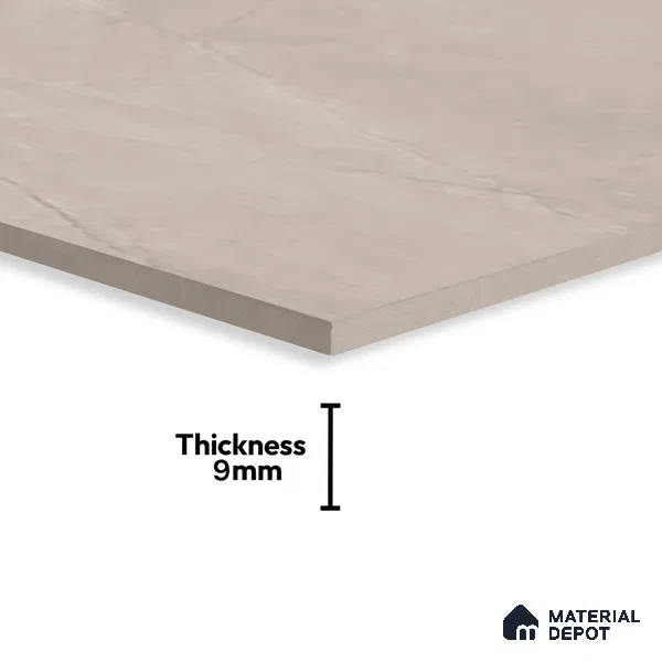 Marble Floor & Wall Tile TL 07123 Pulpis Silver 4 ft x 2 ft Glossy Finish Vitrified Tile - 9 mm | 4 Random Design | Suitable For living Room, Bedroom, Bathroom (Sample)