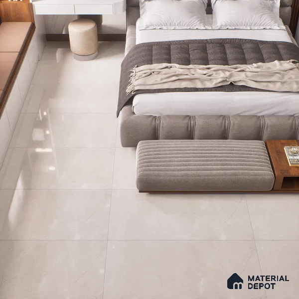 Marble Floor & Wall Tile TL 07123 Pulpis Silver 4 ft x 2 ft Glossy Finish Vitrified Tile - 9 mm | 4 Random Design | Suitable For living Room, Bedroom, Bathroom (Sample)