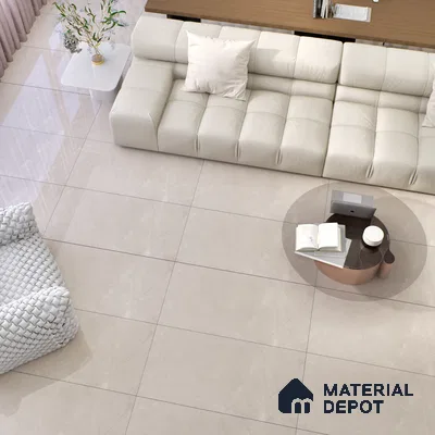 Marble Floor & Wall Tile TL 07123 Pulpis Silver 4 ft x 2 ft Glossy Finish Vitrified Tile - 9 mm | 4 Random Design | Suitable For living Room, Bedroom, Bathroom (Sample)