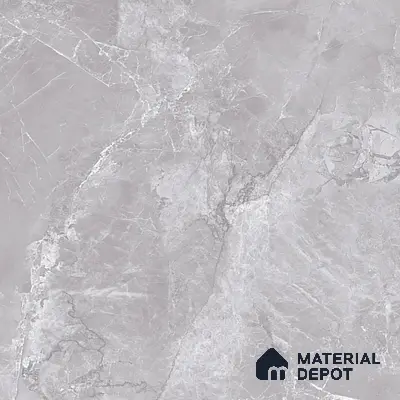 Marble Floor & Wall Tile TL 07138 Sumia Grey 4 ft x 2 ft Glossy Finish Vitrified Tile - 9 mm | 4 Random Design | Suitable For living Room, Bedroom, Bathroom