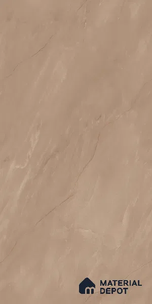 Marble Floor & Wall Tile TL 07096 B Froges Brown 4 ft x 2 ft Matte Finish Vitrified Tile - 9 mm | 3 Random Design | Suitable For living Room, Bedroom, Bathroom (Sample)