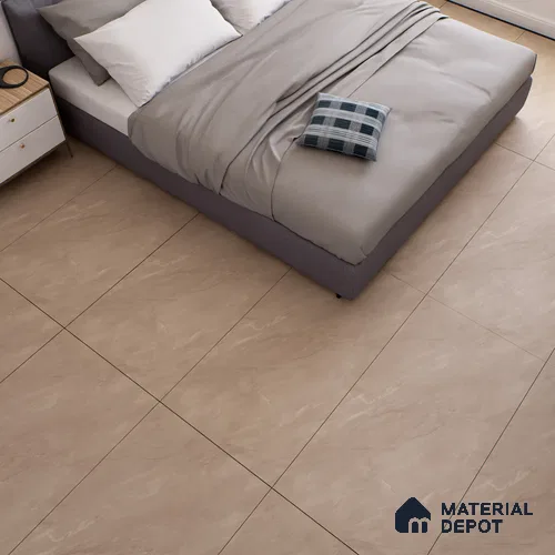 Marble Floor & Wall Tile TL 07096 B Froges Brown 4 ft x 2 ft Matte Finish Vitrified Tile - 9 mm | 3 Random Design | Suitable For living Room, Bedroom, Bathroom | Random Designs