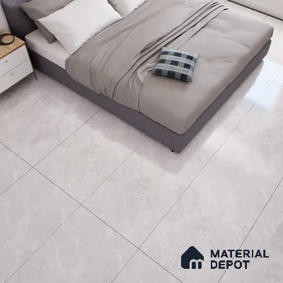 Marble Floor & Wall Tile TL 07137 Sumia Bianco 4 ft x 2 ft Glossy Finish Vitrified Tile - 9 mm | 4 Random Design | Suitable For living Room, Bedroom, Bathroom | Random Designs