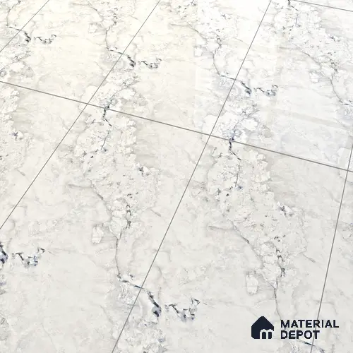 Marble Floor & Wall Tile TL 07124 Aang Blue 4 ft x 2 ft Glossy Finish Vitrified Tile - 9 mm | 3 Random Design | Suitable For living Room, Bedroom, Bathroom | Image 5