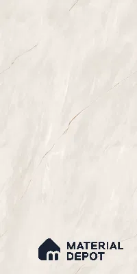 Marble Floor & Wall Tile TL 07095 Froges Bianco 4 ft x 2 ft Glossy Finish Vitrified Tile - 9 mm | 3 Random Design | Suitable For living Room, Bedroom, Bathroom | Random Designs