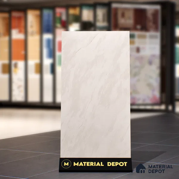 Marble Floor & Wall Tile TL 07097 B Froges Crema 4 ft x 2 ft Matte Finish Vitrified Tile - 9 mm | 3 Random Design | Suitable For living Room, Bedroom, Bathroom (Sample)