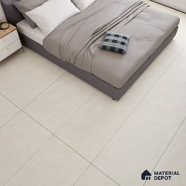 Marble Floor & Wall Tile TL 07097 B Froges Crema 4 ft x 2 ft Matte Finish Vitrified Tile - 9 mm | 3 Random Design | Suitable For living Room, Bedroom, Bathroom (Sample)