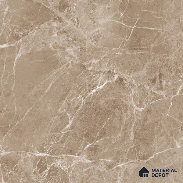Marble Floor & Wall Tile TL 07134 Evora Natural 4 ft x 2 ft Glossy Finish Vitrified Tile - 9 mm | 3 Random Design | Suitable For living Room, Bedroom, Bathroom (Sample)