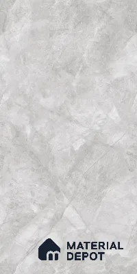 Marble Floor & Wall Tile TL 07128 Dinova Silver 4 ft x 2 ft Glossy Finish Vitrified Tile - 9 mm | 3 Random Design | Suitable For living Room, Bedroom, Bathroom | Random Designs