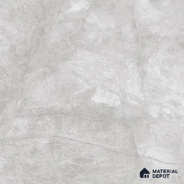 Marble Floor & Wall Tile TL 07128 Dinova Silver 4 ft x 2 ft Glossy Finish Vitrified Tile - 9 mm | 3 Random Design | Suitable For living Room, Bedroom, Bathroom | Random Designs
