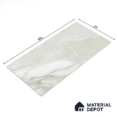 Marble Floor & Wall Tile TL 07121 Sparta Pista 4 ft x 2 ft Matte Finish Vitrified Tile - 9 mm | 4 Random Design | Suitable For living Room, Bedroom, Bathroom (Sample)