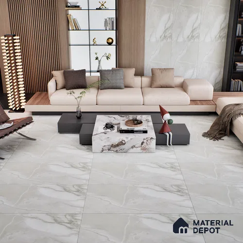 Marble Floor & Wall Tile TL 10261 G Sparta Pista 4 ft x 2 ft Matte Finish Vitrified Tile - 9 mm | 4 Random Design | Suitable For living Room, Bedroom, Bathroom | Random Designs