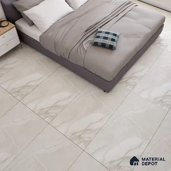 Marble Floor & Wall Tile TL 07121 Sparta Pista 4 ft x 2 ft Matte Finish Vitrified Tile - 9 mm | 4 Random Design | Suitable For living Room, Bedroom, Bathroom (Sample)