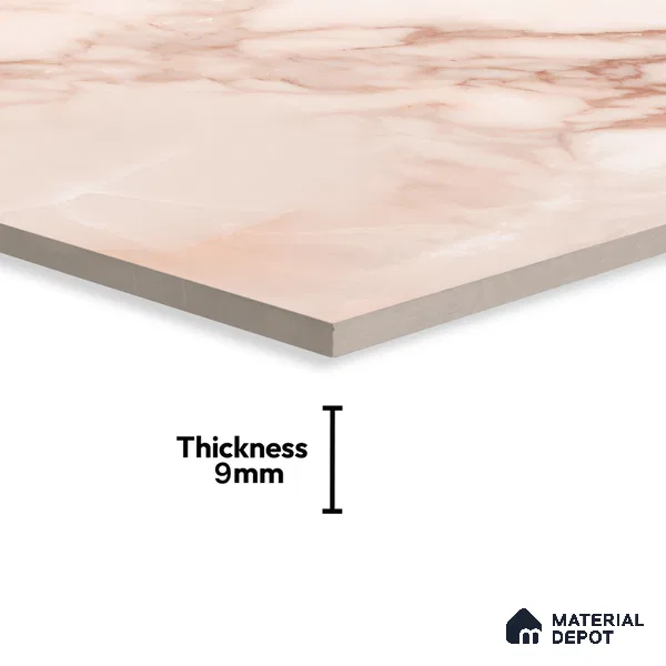 Marble Floor & Wall Tile TL 10261 H Sparta Rose 4 ft x 2 ft Matte Finish Vitrified Tile - 9 mm | 4 Random Design | Suitable For living Room, Bedroom, Bathroom