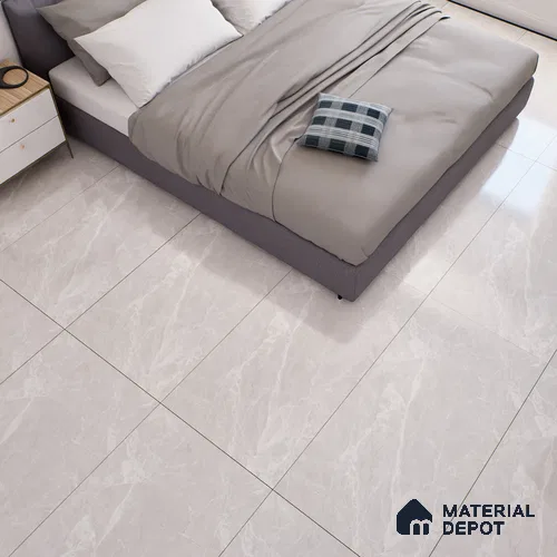 Marble Floor & Wall Tile TL 07091 B Balki Bianco 4 ft x 2 ft Glossy Finish Vitrified Tile - 9 mm | 4 Random Design | Suitable For living Room, Bedroom, Bathroom | Random Designs