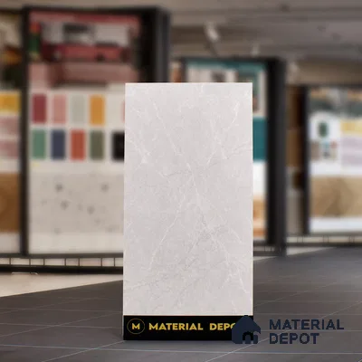 Marble Floor & Wall Tile TL 07142 Egeo Bianco 4 ft x 2 ft Matte Finish Vitrified Tile - 9 mm | 4 Random Design | Suitable For living Room, Bedroom, Bathroom | Random Designs