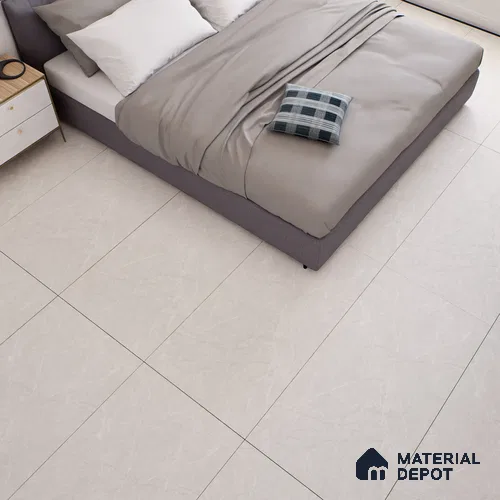 Marble Floor & Wall Tile TL 07142 Egeo Bianco 4 ft x 2 ft Matte Finish Vitrified Tile - 9 mm | 4 Random Design | Suitable For living Room, Bedroom, Bathroom | Random Designs