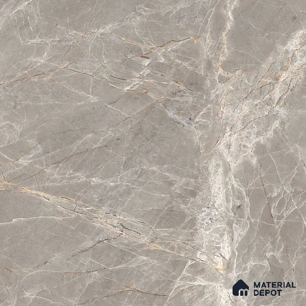 Marble Floor & Wall Tile TL 07093 Balki Grey 4 ft x 2 ft Matte Finish Vitrified Tile - 9 mm | 4 Random Design | Suitable For living Room, Bedroom, Bathroom | Random Designs