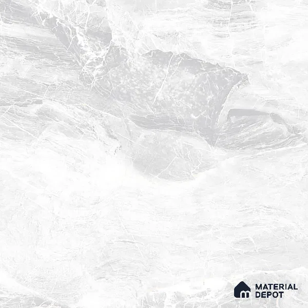 Marble Floor & Wall Tile TL 07158 Jerico Bianco 4 ft x 2 ft Matte Finish Vitrified Tile - 9 mm | 4 Random Design | Suitable For living Room, Bedroom, Bathroom (Sample)