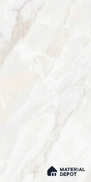 Marble Wall Tile TL 10261 B Liner Sparta Bianco 4 ft x 2 ft Matte Finish Vitrified Tile - 9 mm | 4 Random Design | Suitable For living Room, Bedroom, Bathroom | Random Designs
