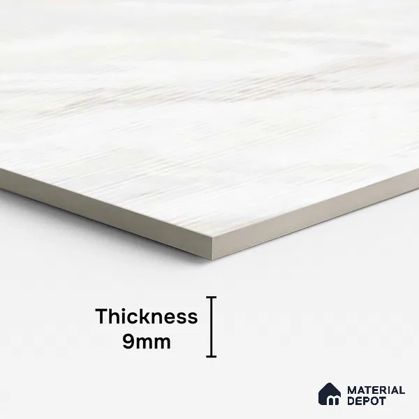 Marble Wall Tile TL 10261 B Liner Sparta Bianco 4 ft x 2 ft Matte Finish Vitrified Tile - 9 mm | 4 Random Design | Suitable For living Room, Bedroom, Bathroom | Random Designs