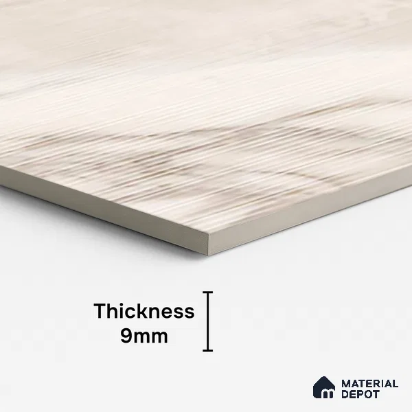 Marble Wall Tile TL 10261 Liner Sparta Beige 4 ft x 2 ft Matte Finish Vitrified Tile - 9 mm | 4 Random Design | Suitable For living Room, Bedroom, Bathroom | Random Designs