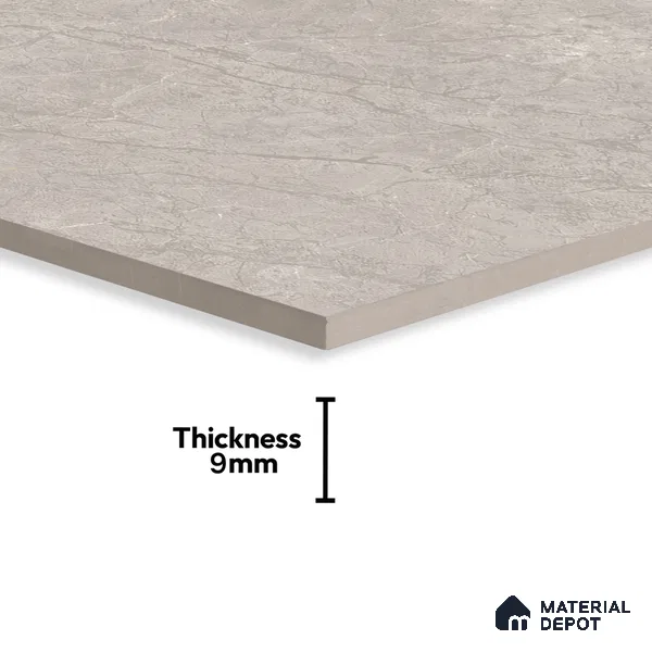 Marble Floor & Wall Tile TL 07144 Egeo Grey 4 ft x 2 ft Matte Finish Vitrified Tile - 9 mm | 4 Random Design | Suitable For living Room, Bedroom, Bathroom (Sample)