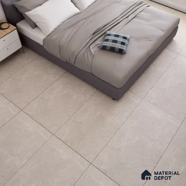 Marble Floor & Wall Tile TL 07144 Egeo Grey 4 ft x 2 ft Matte Finish Vitrified Tile - 9 mm | 4 Random Design | Suitable For living Room, Bedroom, Bathroom (Sample)