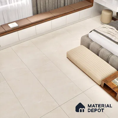 Marble Floor & Wall Tile TL 06124 B Fenix Crema 4 ft x 2 ft Vitrified Matte Finish - 9 mm | 12 Random Design | Suitable For Living Room, Bedroom, Bathroom, Kitchen