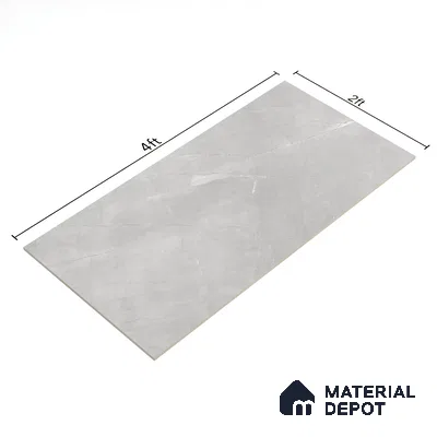 Marble Floor & Wall Tile TL 06124 C Fenix Grey 4 ft x 2 ft Vitrified Matte Finish - 9 mm | 12 Random Design | Suitable For Living Room, Bedroom, Bathroom, Kitchen (Sample)