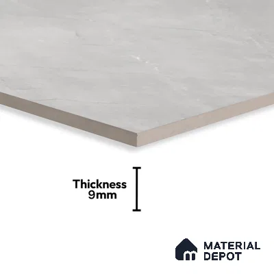Marble Floor & Wall Tile TL 06124 C Fenix Grey 4 ft x 2 ft Vitrified Matte Finish - 9 mm | 12 Random Design | Suitable For Living Room, Bedroom, Bathroom, Kitchen (Sample)