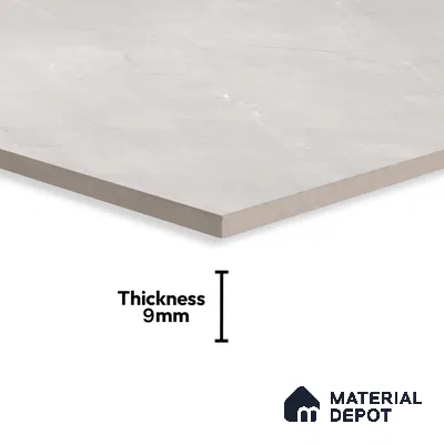 Marble Floor & Wall Tile TL 06124 D Fenix Silver 4 ft x 2 ft Vitrified Matte Finish - 9 mm | 12 Random Design | Suitable For Living Room, Bedroom, Bathroom, Kitchen (Sample)