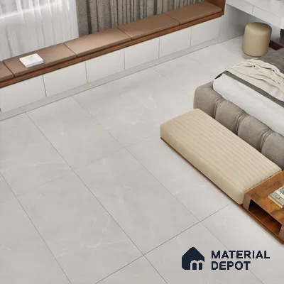 Marble Floor & Wall Tile TL 06124 D Fenix Silver 4 ft x 2 ft Vitrified Matte Finish - 9 mm | 12 Random Design | Suitable For Living Room, Bedroom, Bathroom, Kitchen (Sample)