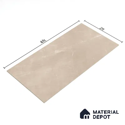 Marble Floor & Wall Tile TL 06124 E Fenix Taupe 4 ft x 2 ft Vitrified Matte Finish - 9 mm | 12 Random Design | Suitable For Living Room, Bedroom, Bathroom, Kitchen (Sample)
