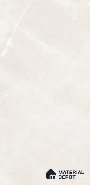 Marble Floor & Wall Tile TL 06124 Fenix Bianco 4 ft x 2 ft Vitrified Matte Finish - 9 mm | 12 Random Design | Suitable For Living Room, Bedroom, Bathroom, Kitchen (Sample)