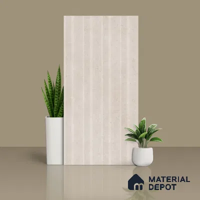 Highlighter Wall Tile TL 06123 B Marmi Crema Decor 4 ft x 2 ft Vitrified Matte Finish - 9 mm | 4 Random Design | Suitable For Living Room, Bedroom, Bathroom, Kitchen (Sample)